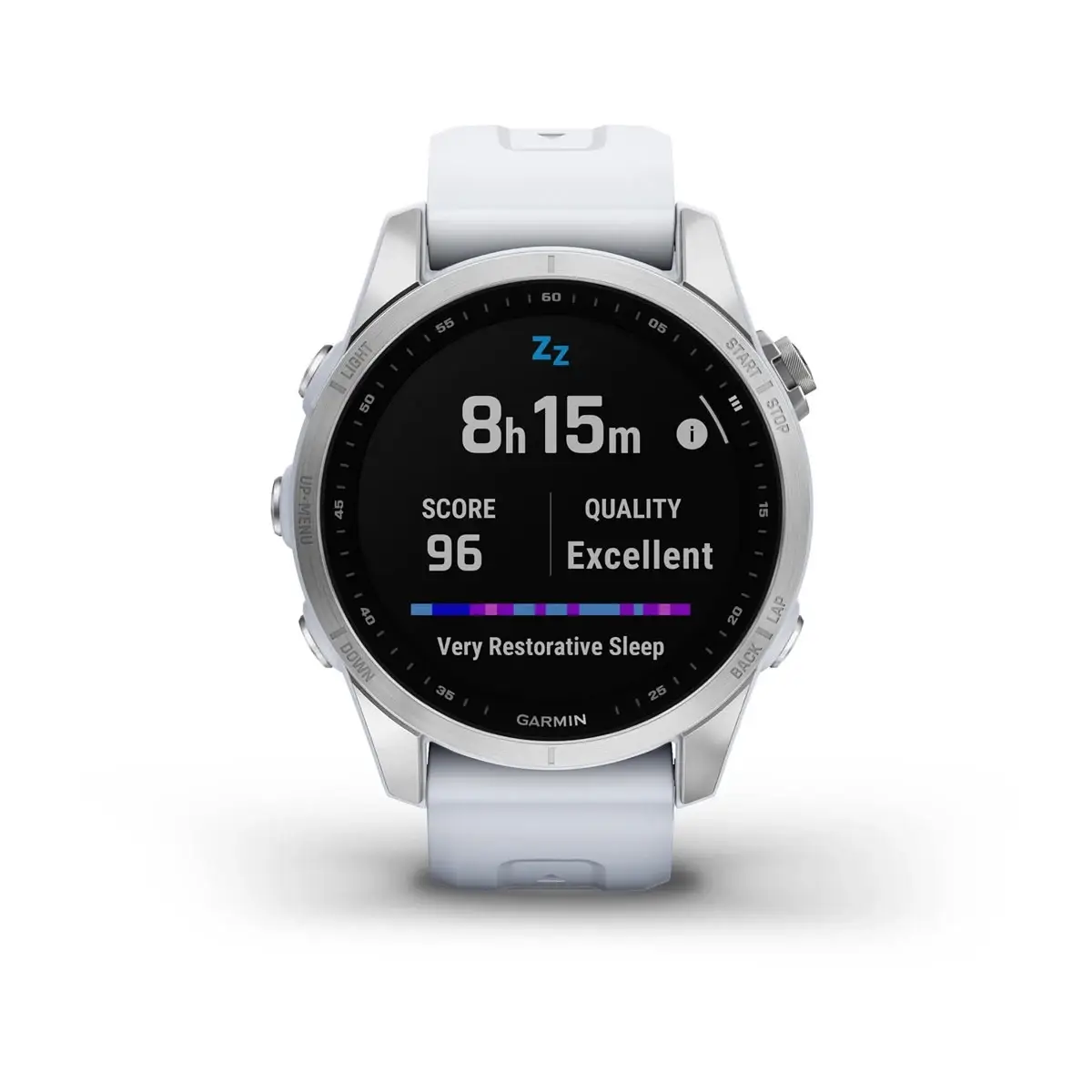 fenix® 7S – Standard Edition Silver with Whitestone Band