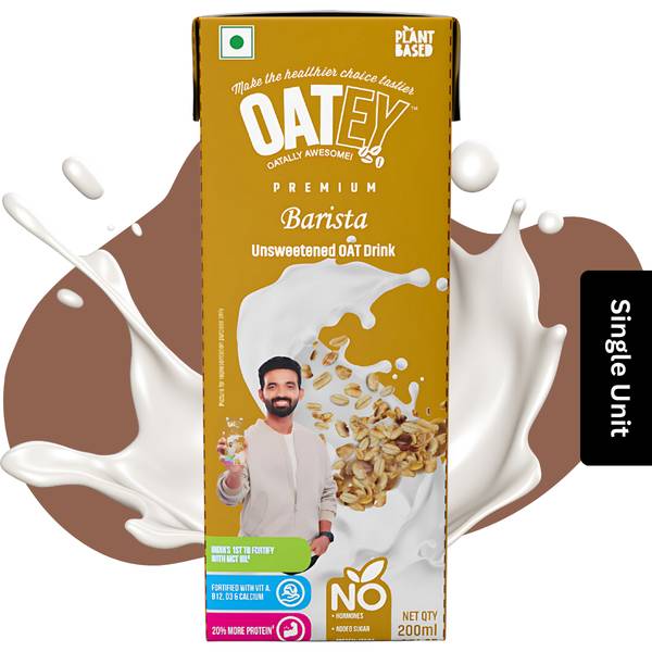 OATEY Premium Barista Oat Milk 200ml | Plant-Based Vegan Milk India