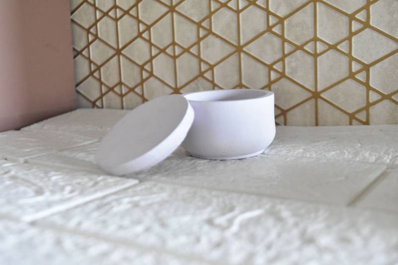 Small Round Container with Cap