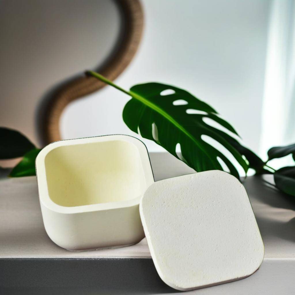 Small Square Container with Cap