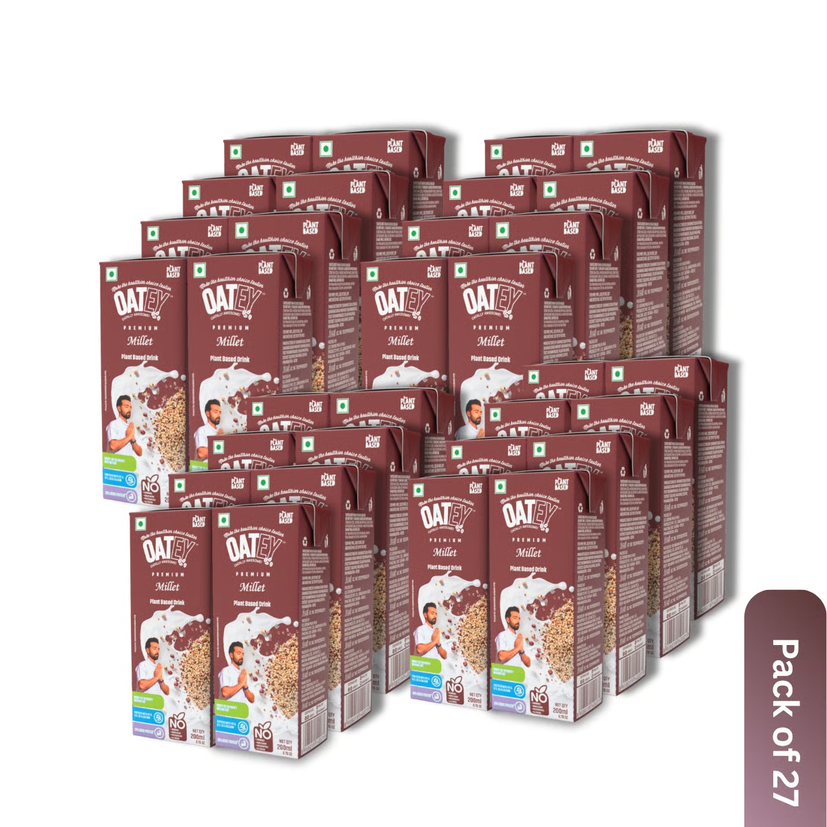 Oatey Premium Millet Milk: Pack of 27 (5.4 L) | Plant Based Vegan Milk India