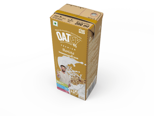 OATEY Premium Barista Oat Milk: Pack of 8 (1.6 L) | Plant-Based Vegan Milk India