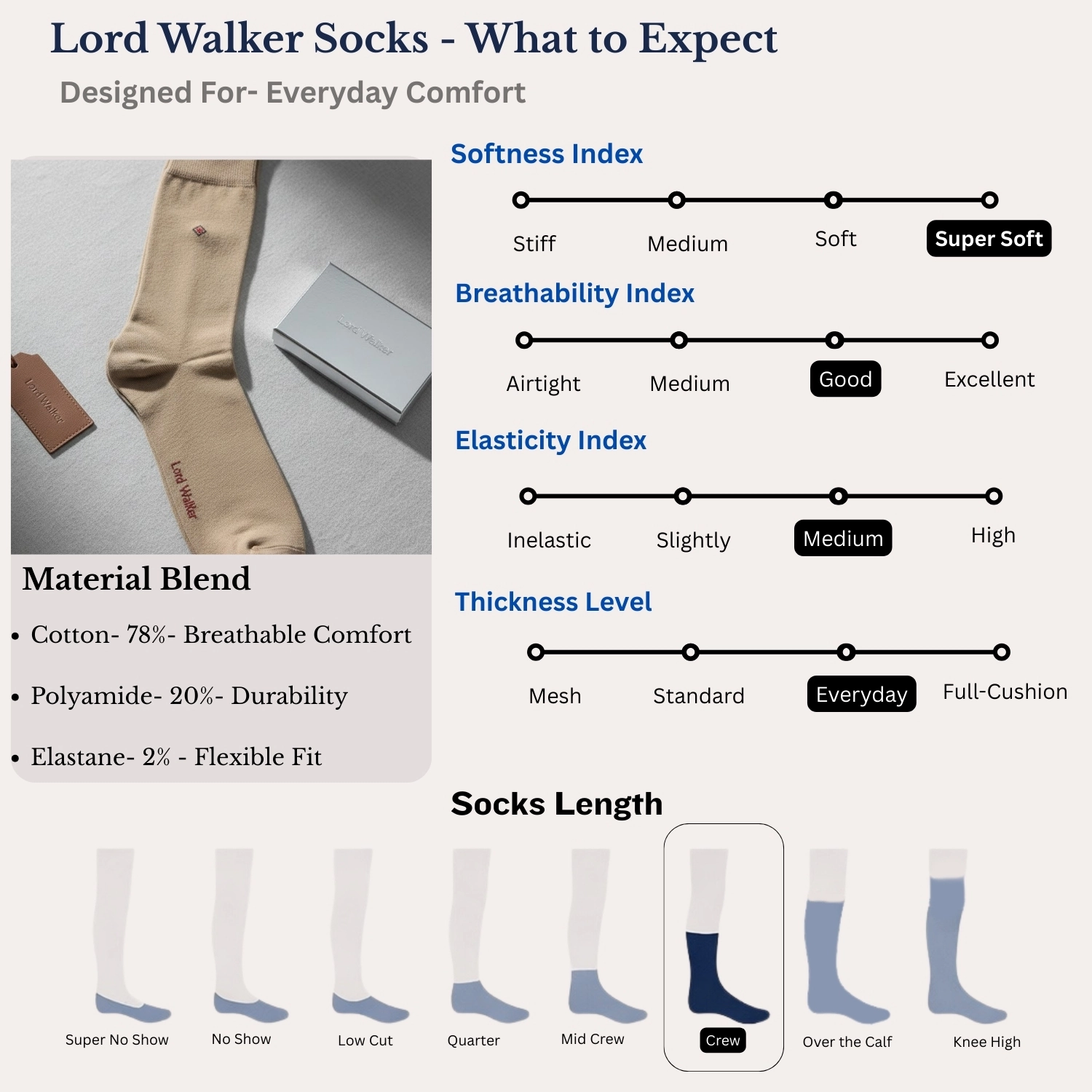 Lord Walker Argyle Design Work & Office Wear Mercerized Cotton (Code- 18366)