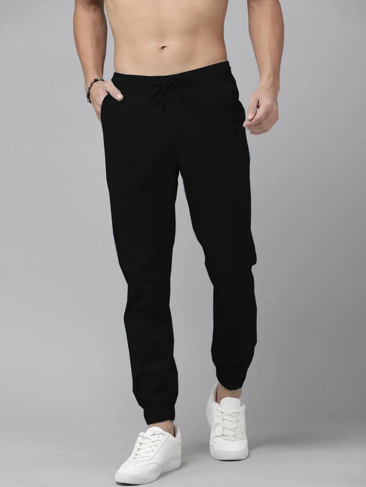 Uniexee Slim Fit Men Black Joggers