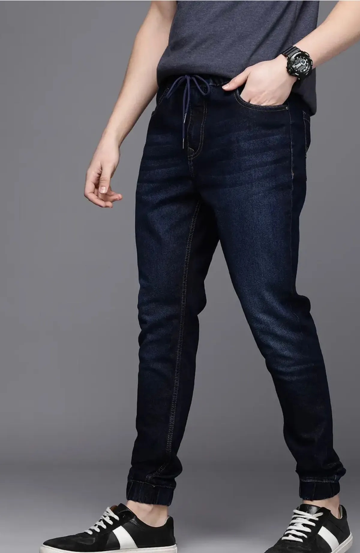 Blue Denim Jogger Slim Fit Menssss Jeans