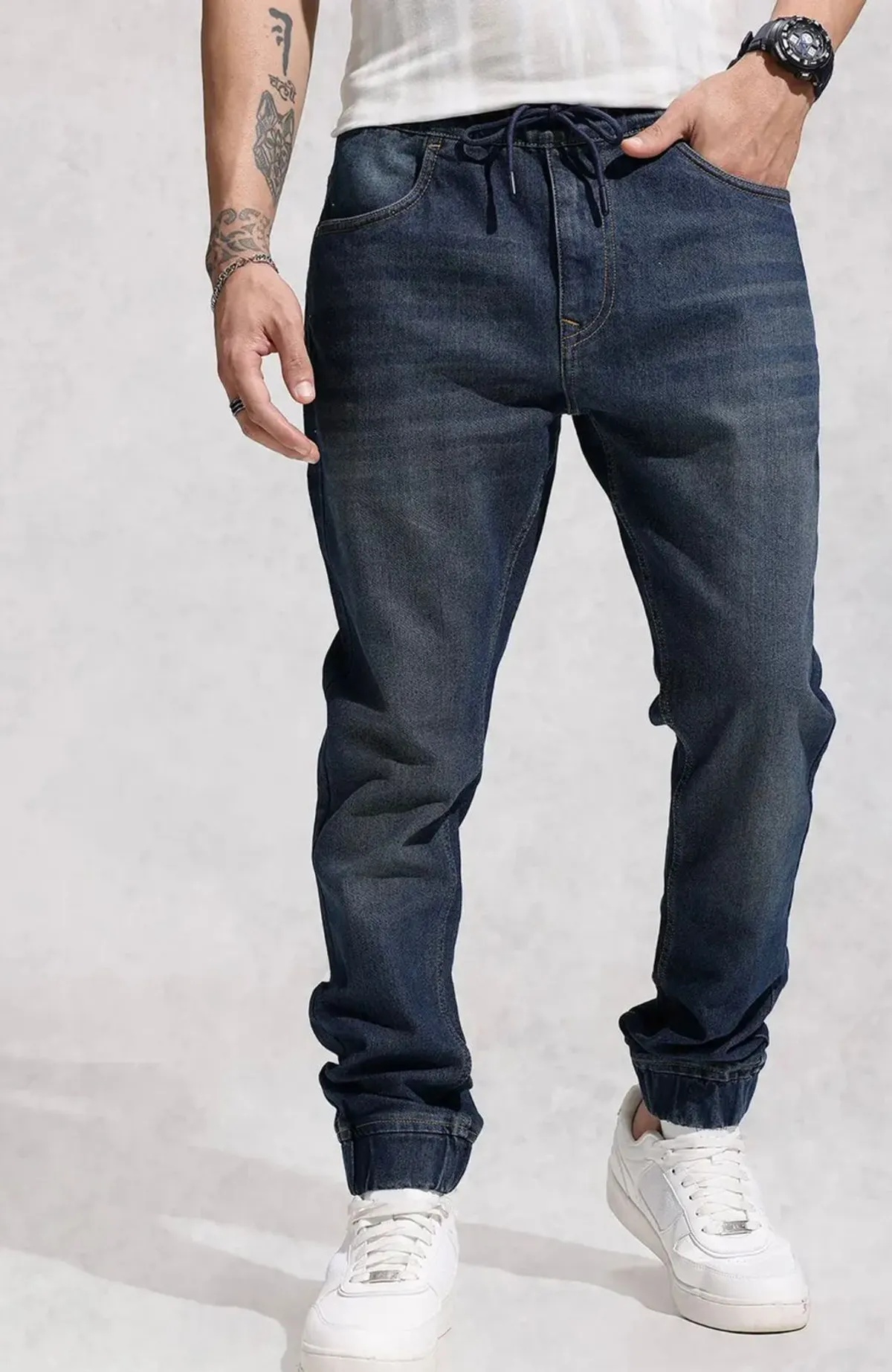 Blue Denim Jogger Slim Fit Menssss Jeans