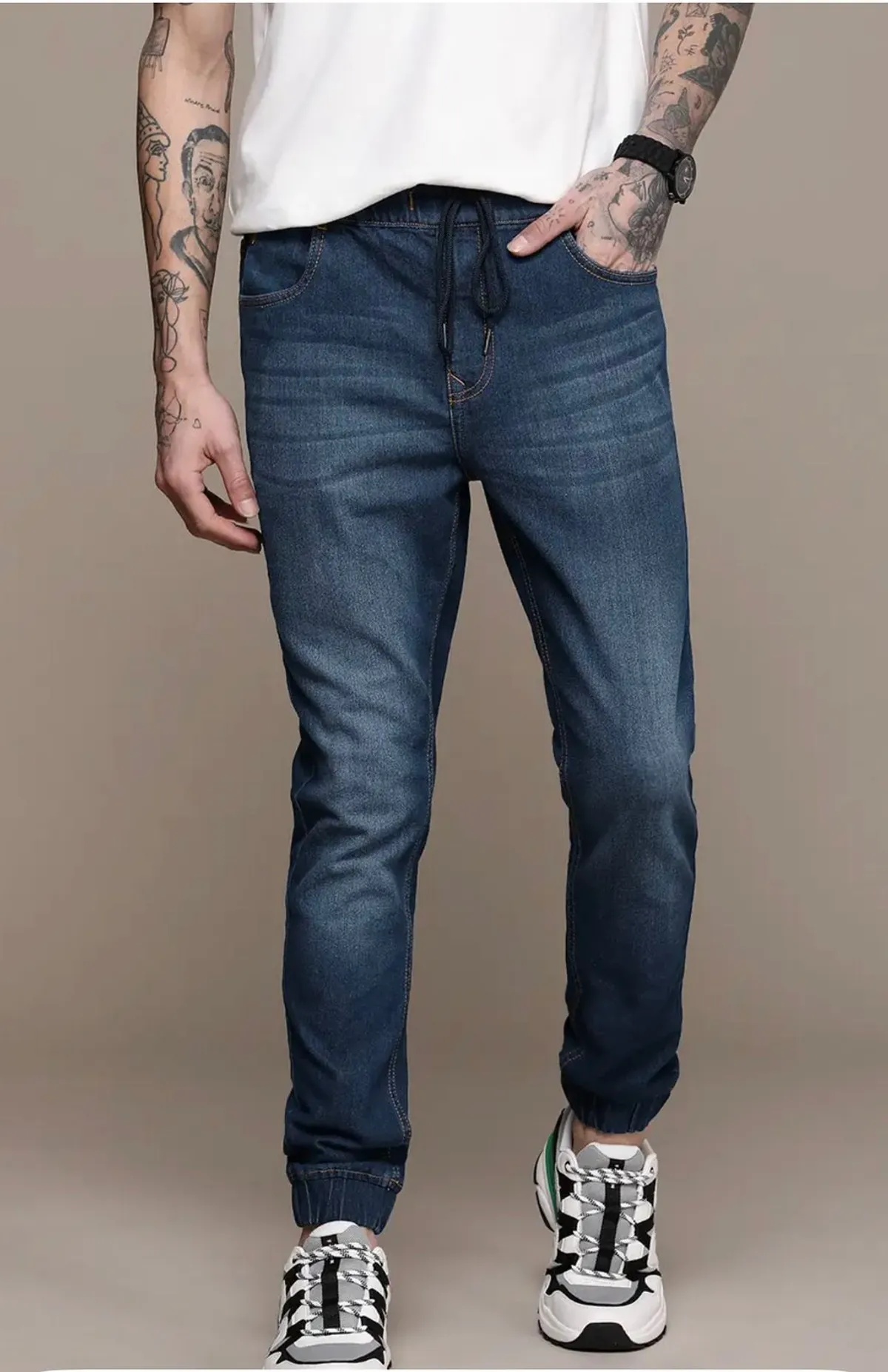 Blue Denim Jogger Slim Fit Menssss Jeans