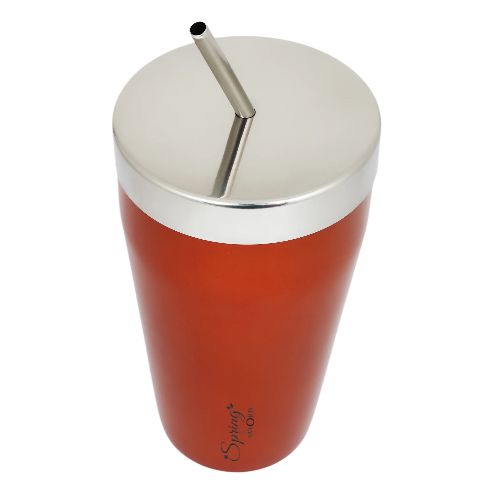 Stainless Steel Tumbler Set (650 ml) with Stainless Steel Lid and Straw – Premium Powder Coated Design for Hot & Cold Beverages (Set of 2, Color Options- Gold, Blue, Green)