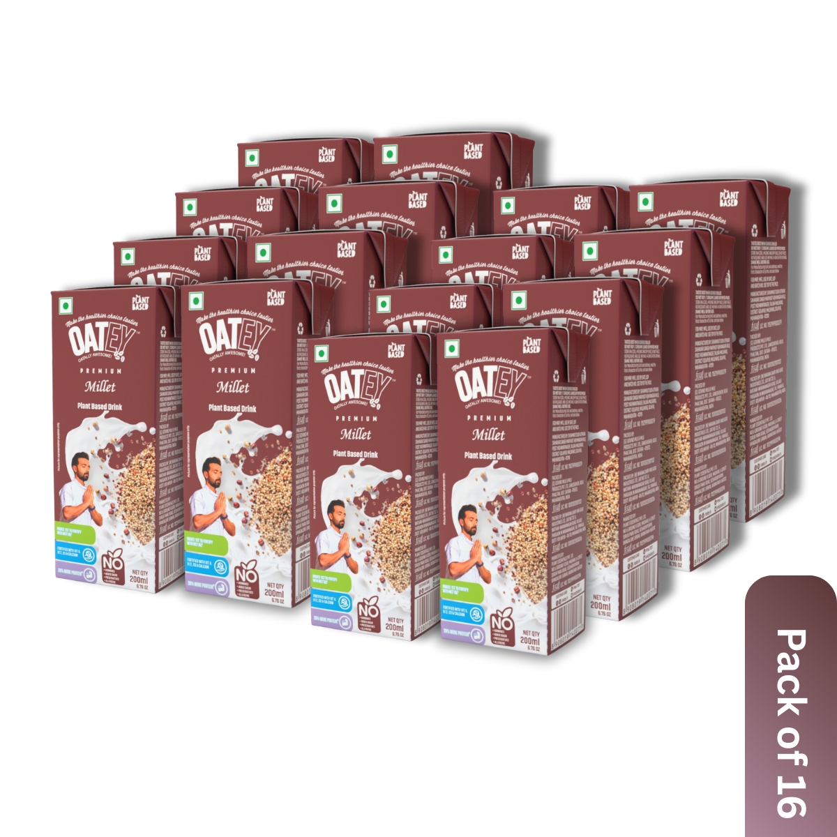 OATEY Premium Millet Milk: Pack of 16 (3.2 L) | Bulk Plant‑Based Milk India