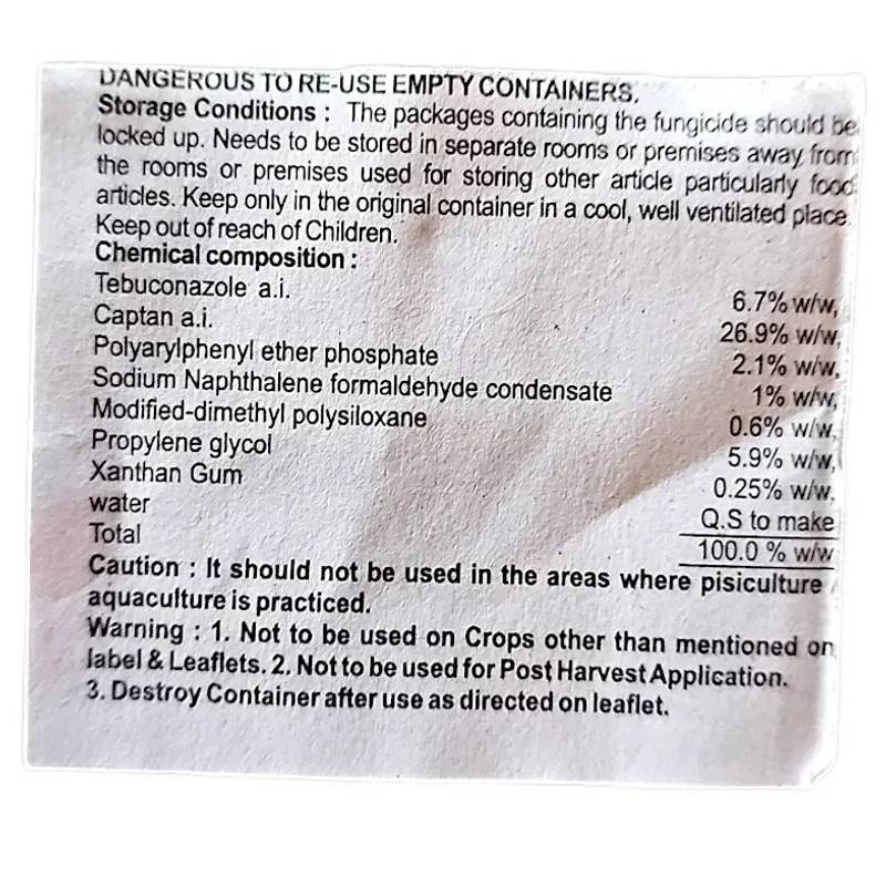 Adama Shamir Fungicide ( Tebuconazole 6.7% + Captan 26.9% SC )