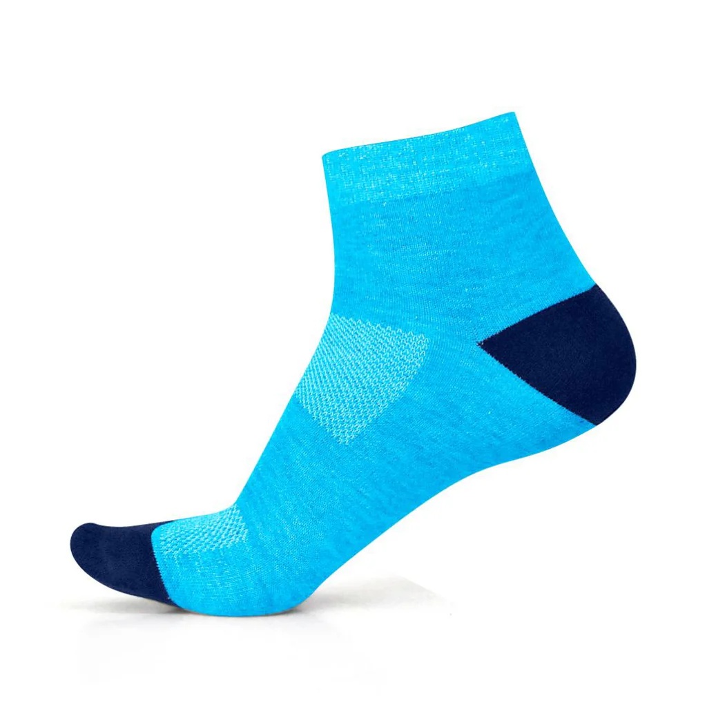 Casual Unisex Ankle Length Socks (Pack of 3) Sky Blue 