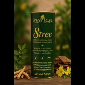 Stree – Ayurvedic Women’s Wellness Syrup (500ml) | For Leucorrhoea, Hormonal Balance & Menstrual Health | Vegetarian