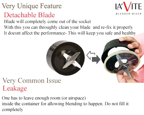 La Vite Cherie -Mixer Grinder Blender 400 W