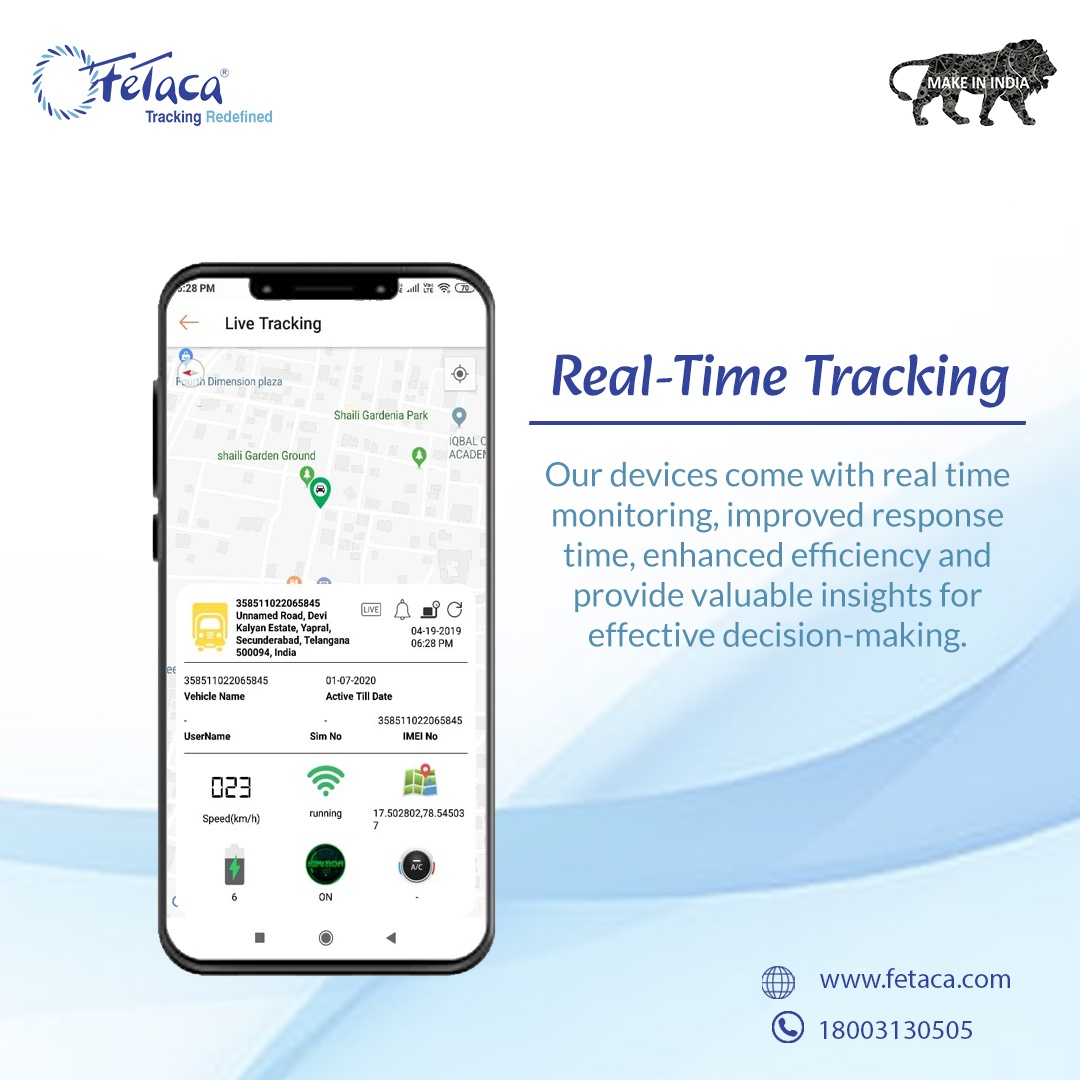 FeTaca V5 Wired GPS Tracker with 1 Year SIM Data & Multiple Type Alarms for Car, Bike, Truck, Scooty and More | Make in India| (V5 GPS Device + SIM Data)