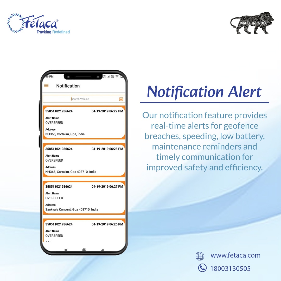 FeTaca V5 Wired GPS Tracker with 1 Year SIM Data & Multiple Type Alarms for Car, Bike, Truck, Scooty and More | Make in India| (V5 GPS Device + SIM Data)