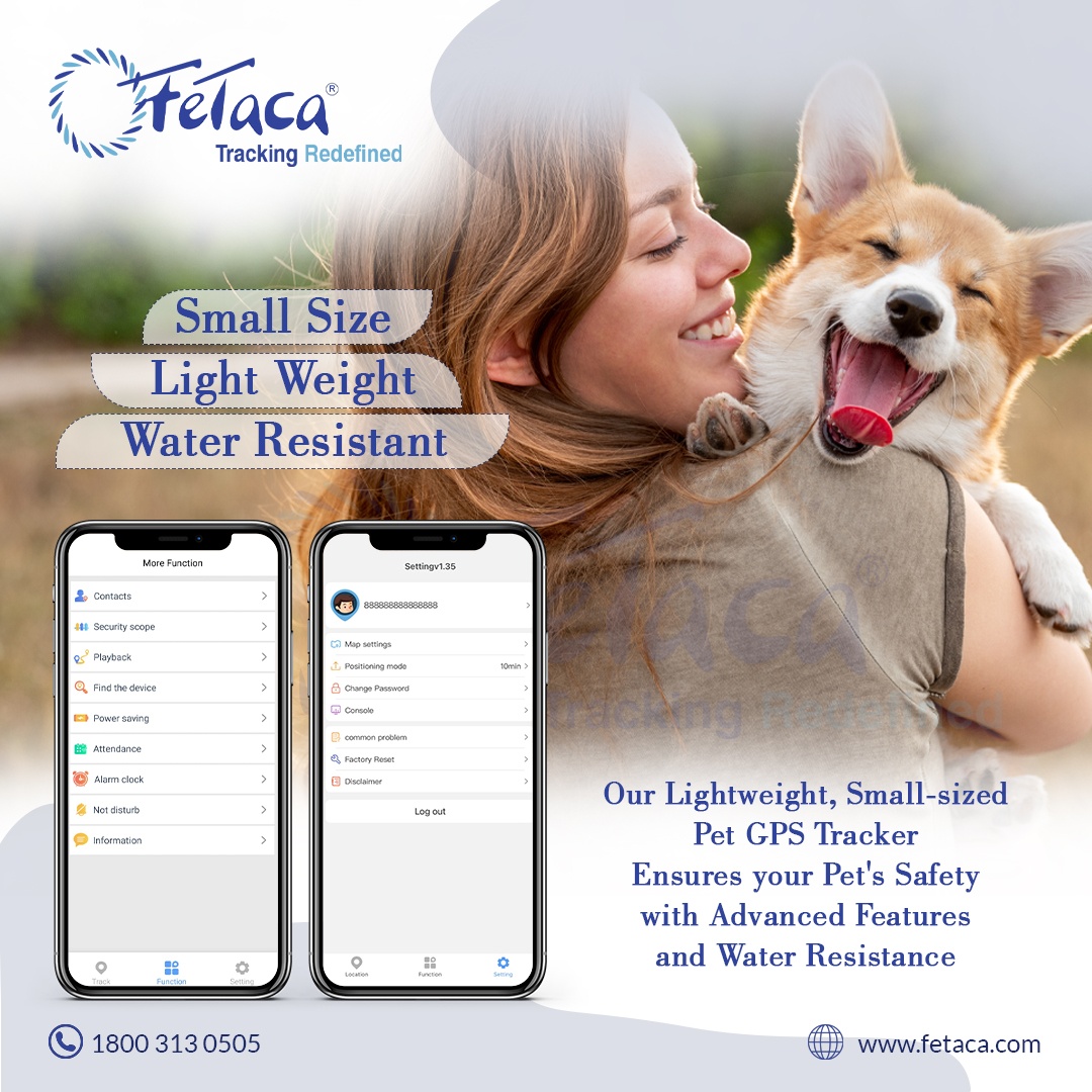 FeTaca® Smart Bell-Shaped 2G Pet GPS Tracker for Dogs, Cats & More – Live Tracking, Mobile Alerts & Activity Monitoring (Sliver)