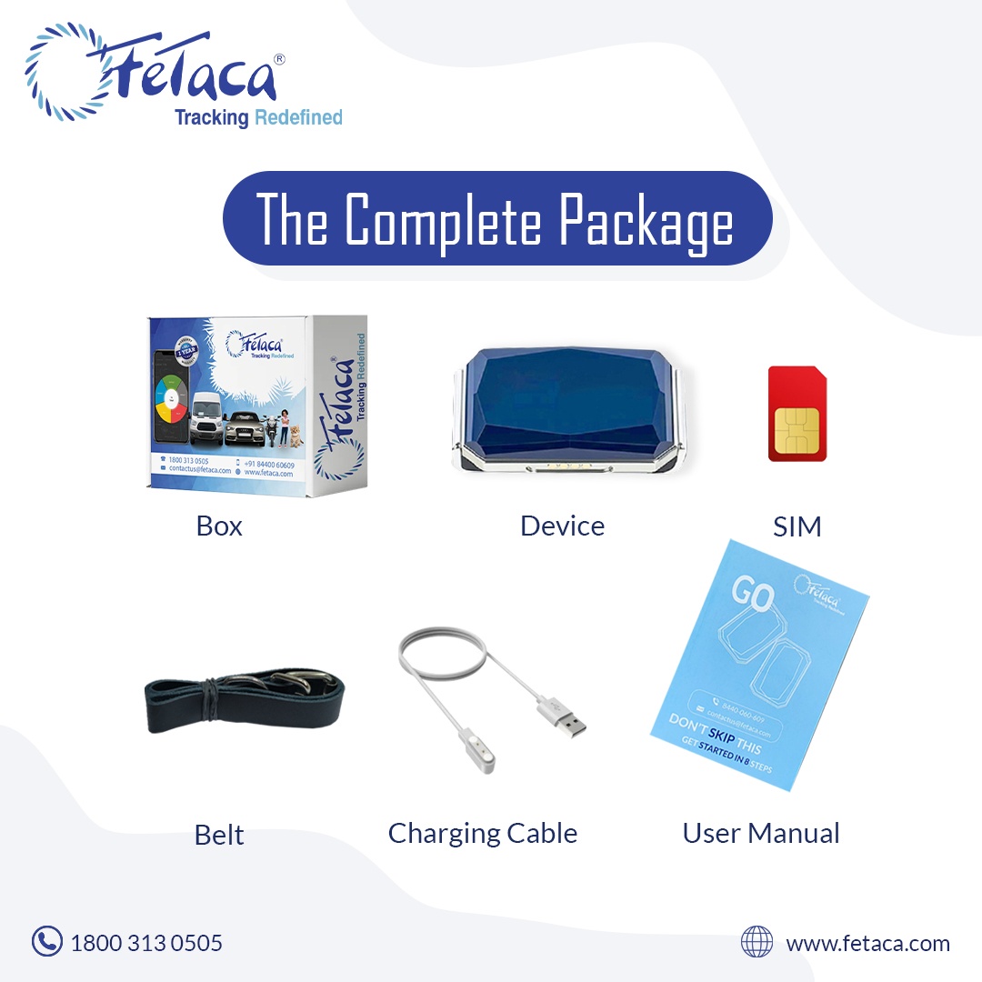 FeTaca Smart GPS Tracker Collar for Pet Safety: Dogs, Cats, and More with Advanced Tracking Platform and SIM Card Subscription Required