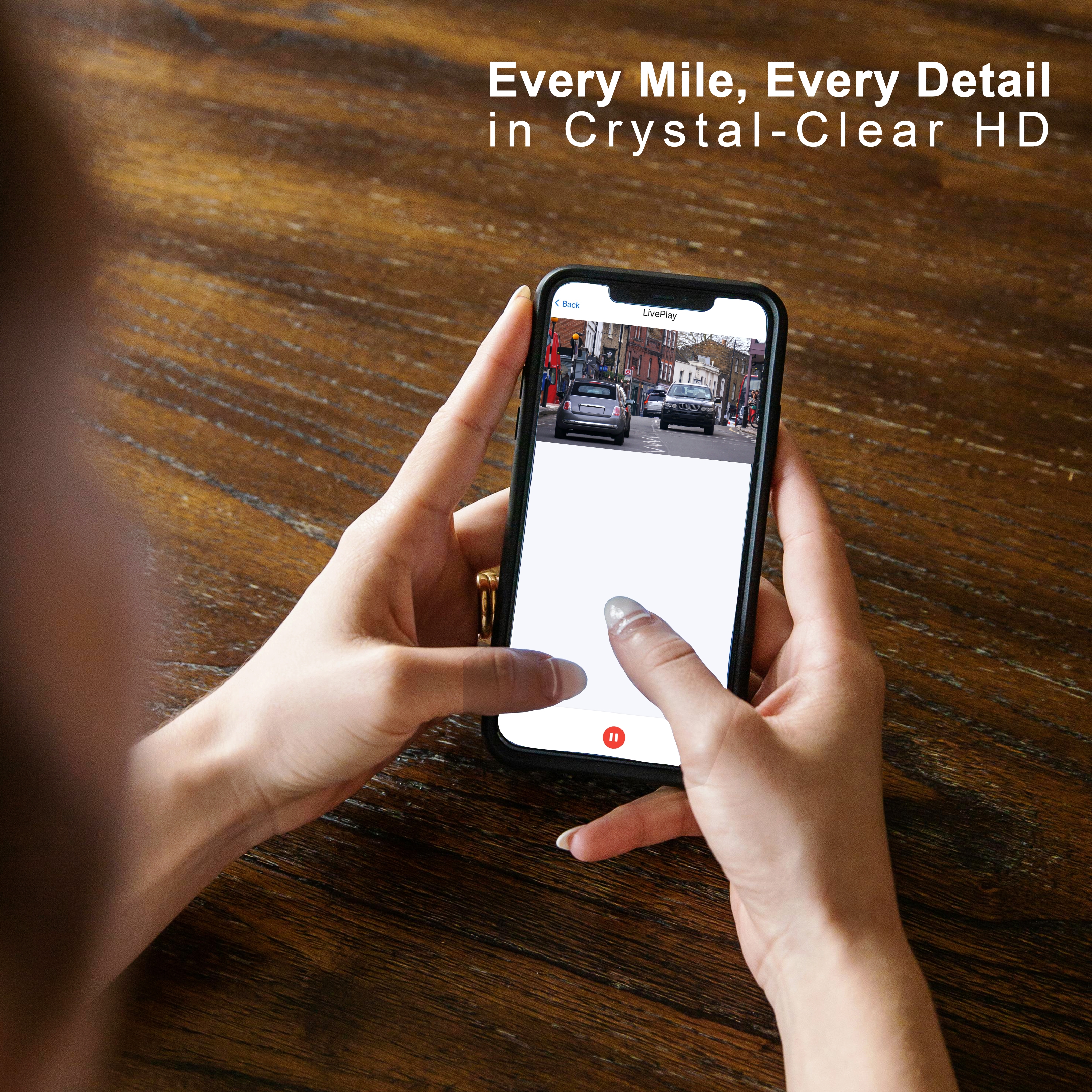 FeTaca DC5 Car Dash Camera with Inbuilt GPS Tracker and Multiple Types of Alarms | 1080p Video Quality | Dual Channel | 4G Calling | Emergency Recording | Installation Support