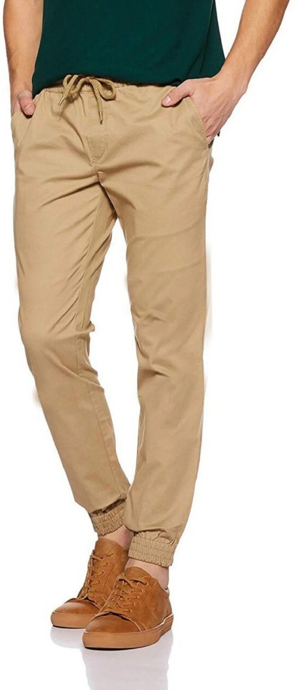 Cotton Blend Solid Men’s Slim Fit Joggers