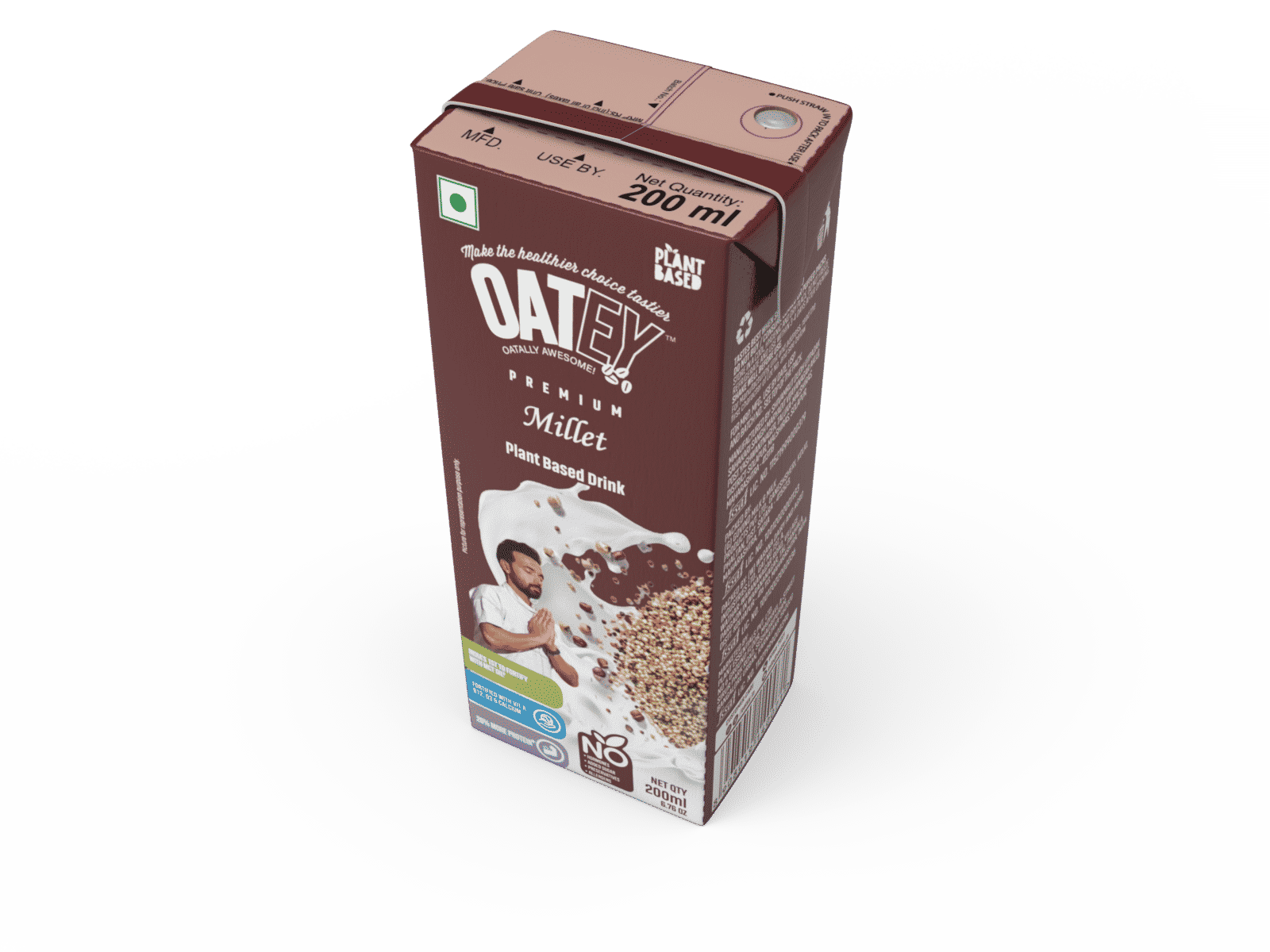 Oatey Premium Millet Milk: Pack of 8(1.6L) | Family Plant-Based Vegan Milk