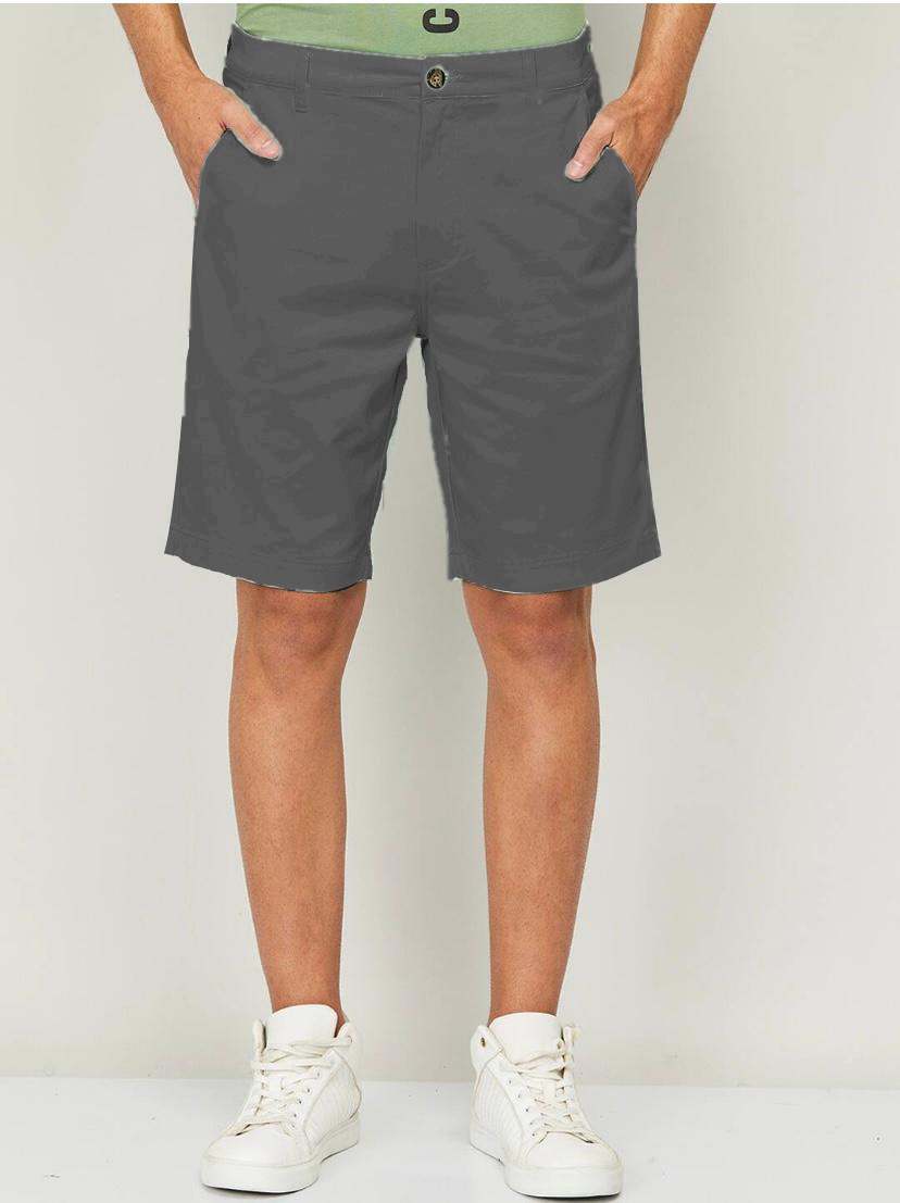 Dark Grey Chino Shorts for Mens