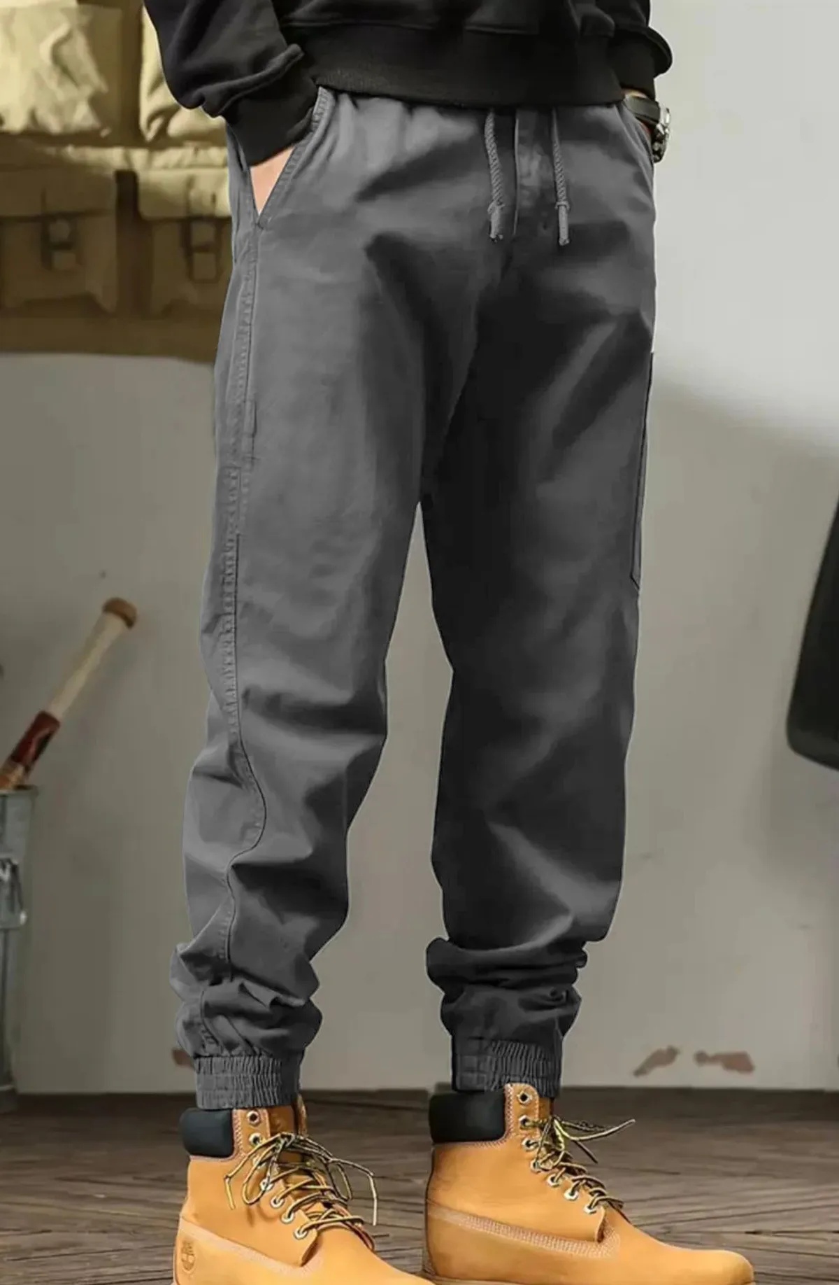Men’s Slim Fit Jogger, Dark Grey 
