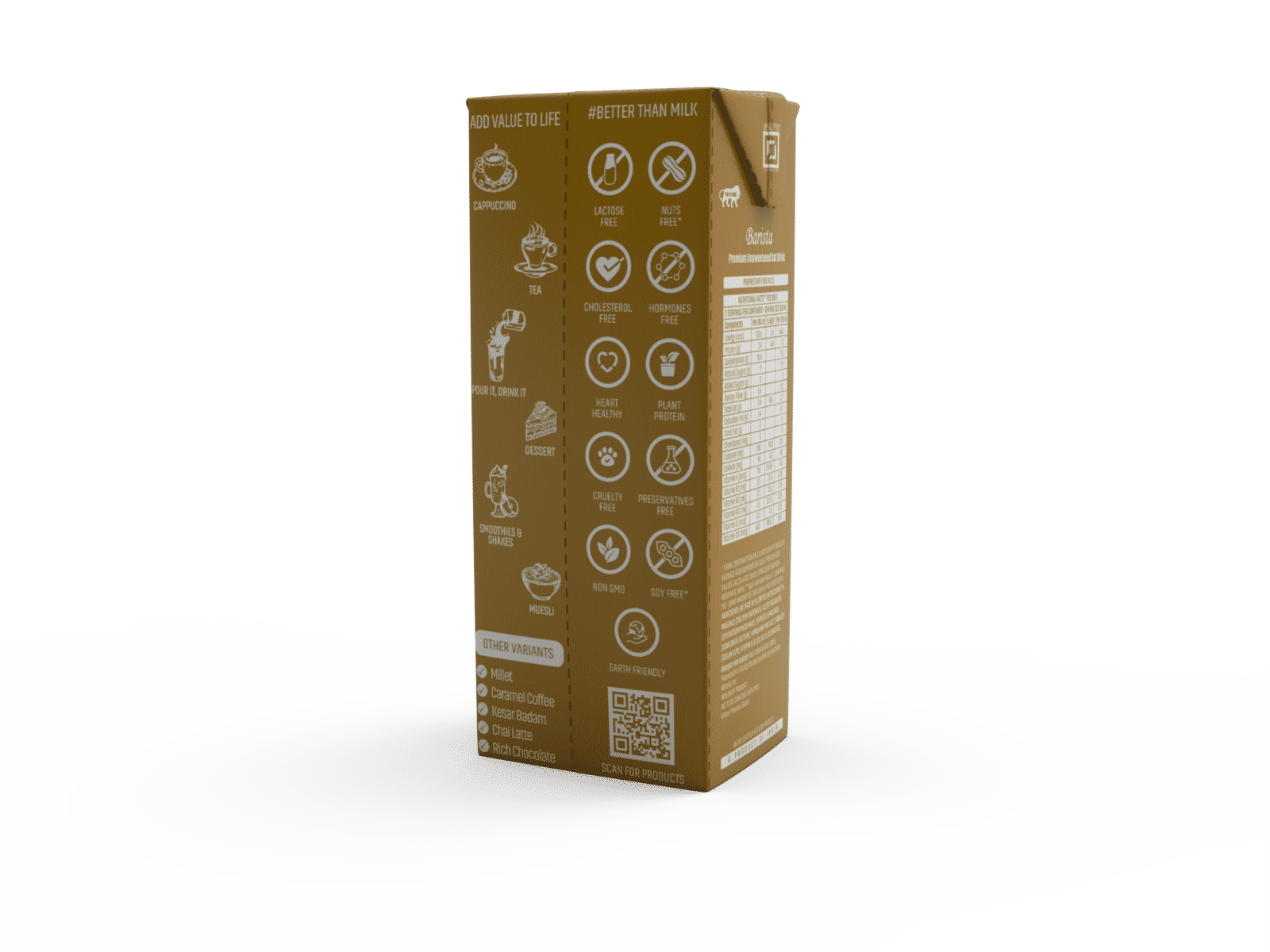 OATEY Premium Barista Oat Milk: Pack of 8 (1.6 L) | Plant-Based Vegan Milk India