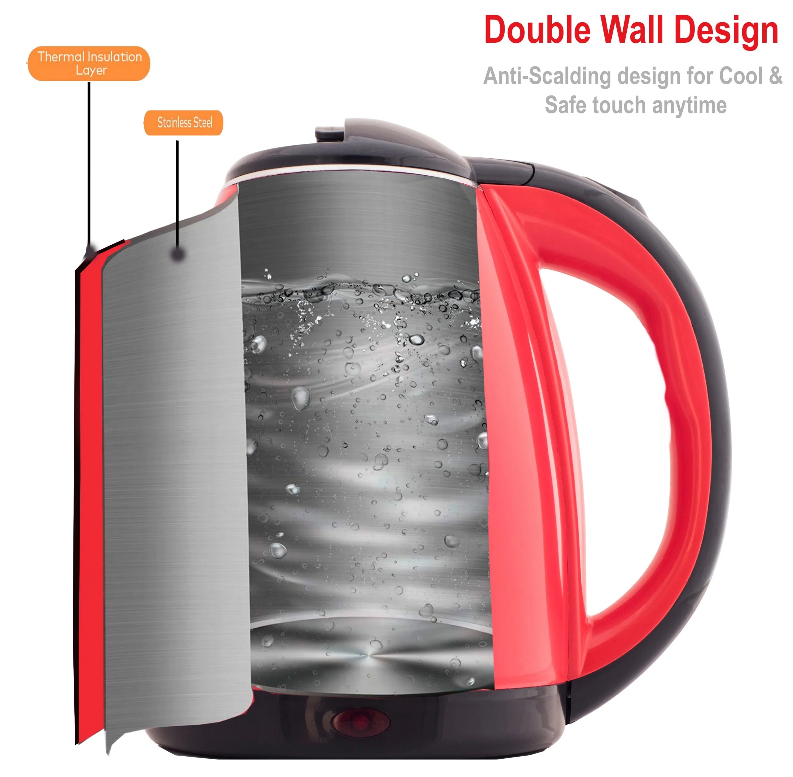 La'Forte Electric Kettle (EKLF001R) 1.8 Ltr