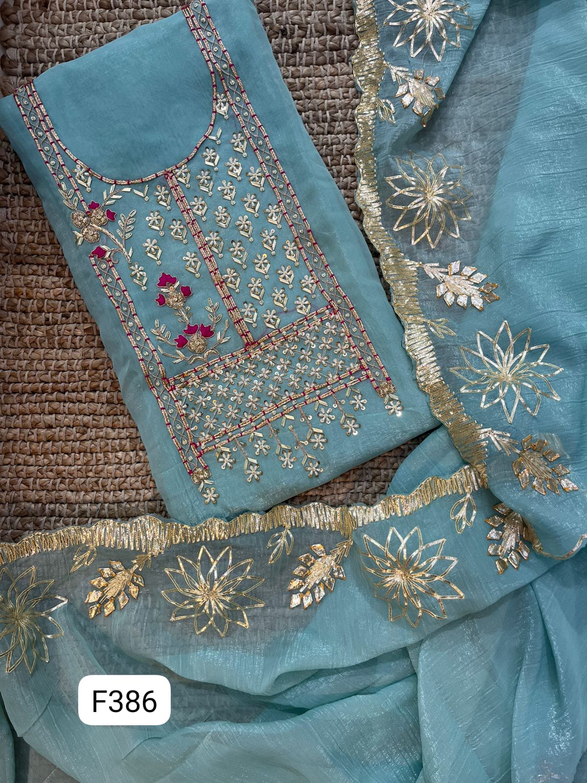 ORGANZA UNSTITCHED SUITS