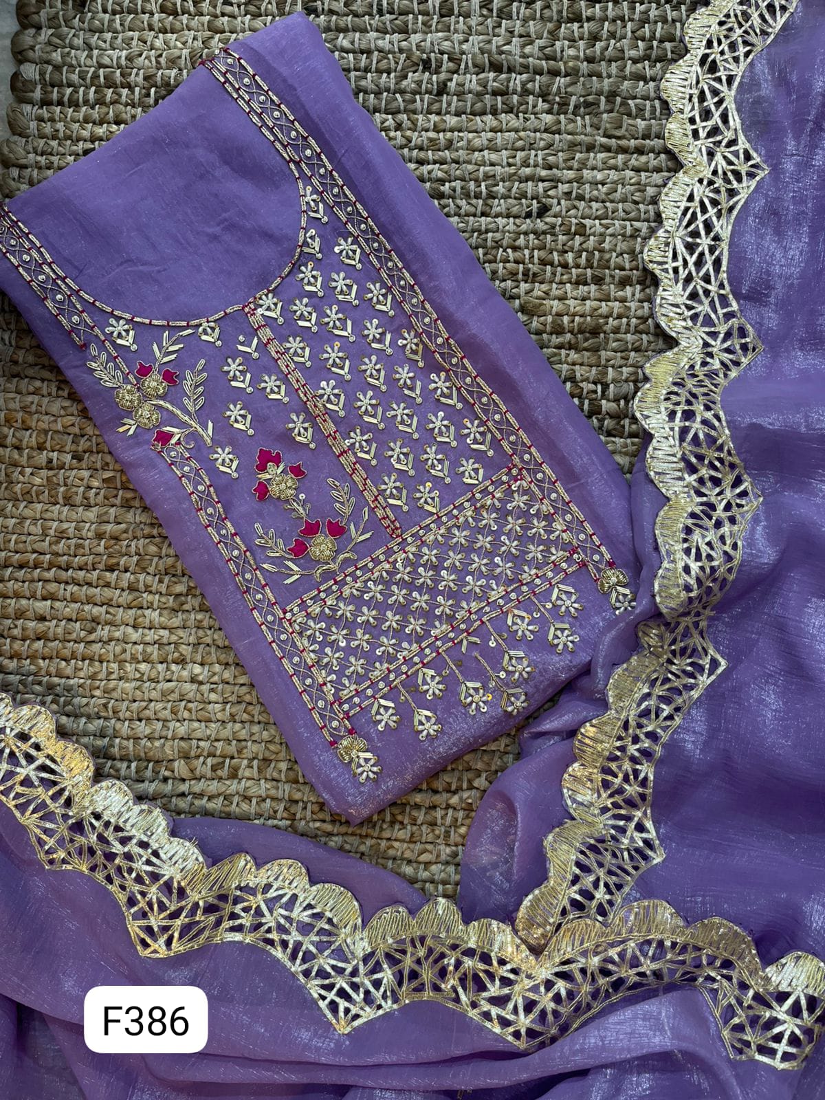 ORGANZA UNSTITCHED SUITS