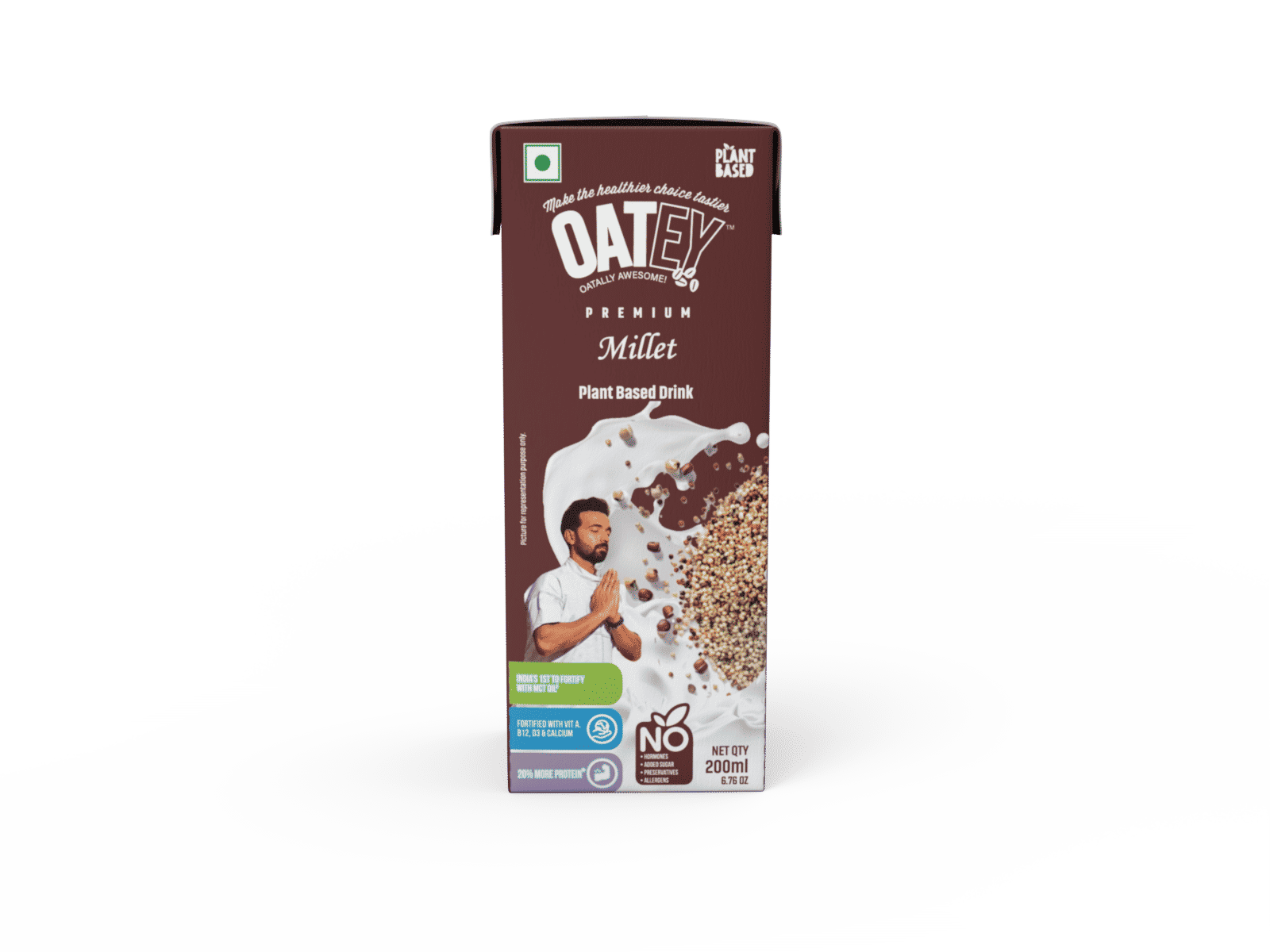 Oatey Premium Millet Milk: Pack of 8(1.6L) | Family Plant-Based Vegan Milk