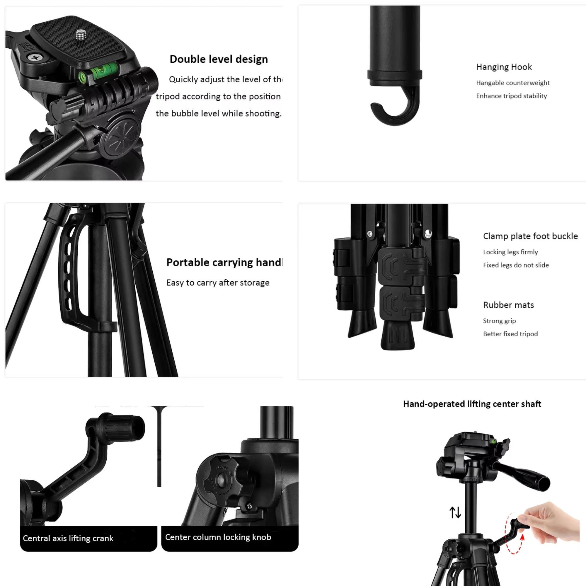 Flixx Mobile Tripod Stand | Sturdy Aluminum, Adjustable Height, 360° Rotatable Head | Lightweight & Heavy-Duty