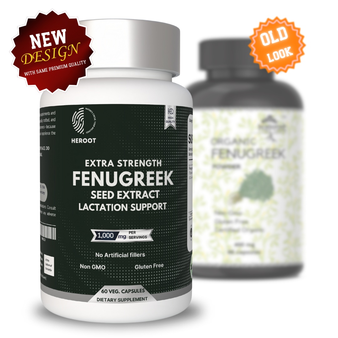Organic Fenugreek 400mg - Supports Cholesterol Levels & Enhances Breast Milk Production