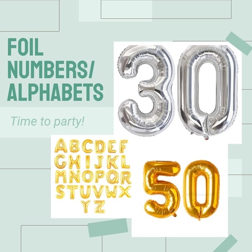 Numbers/Alphabets Foil