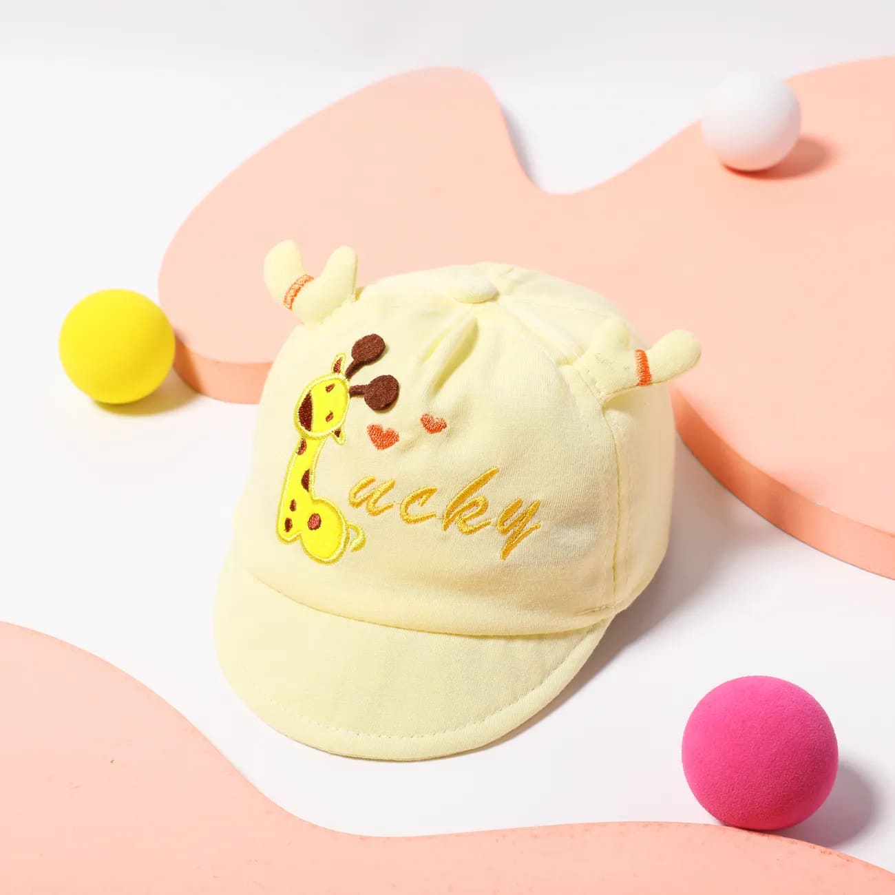 Baby Girl/Boy Sweet Lucky Deer Cartoon Pattern Infant Soft Brim Duckbill Cap Made