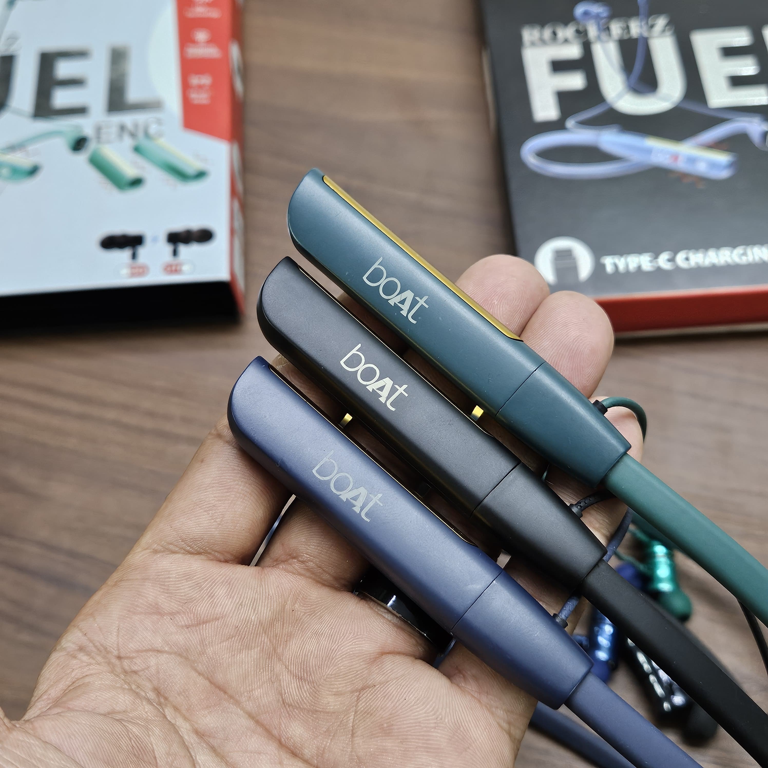 BoAt Rockerz FUEL ENC Dual battery Detachable Battery