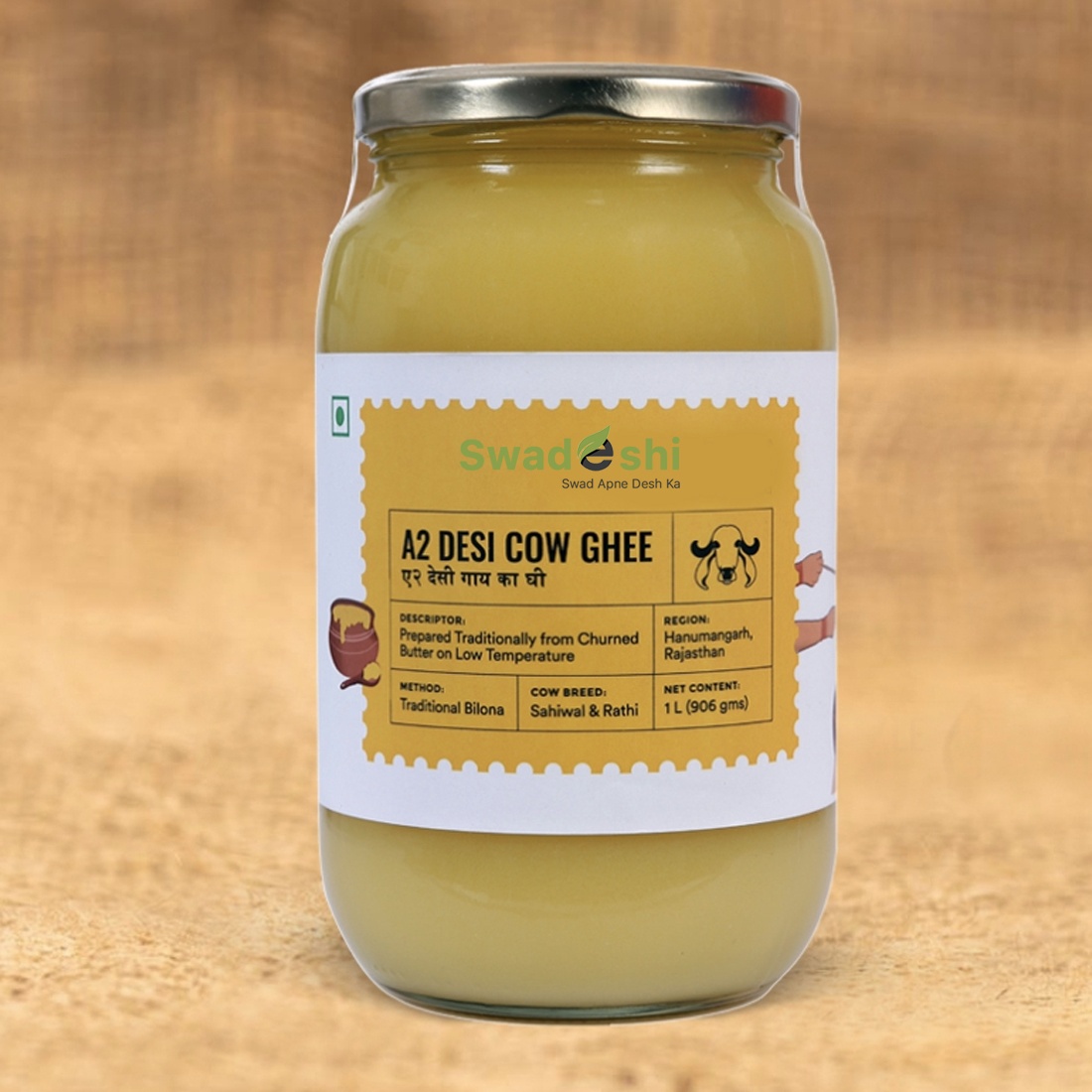 A2 Desi Cow Ghee 1 Ltr