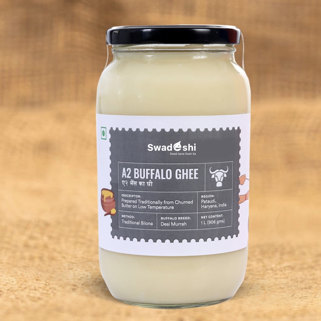 A2 Buffalo Ghee 1 Ltr