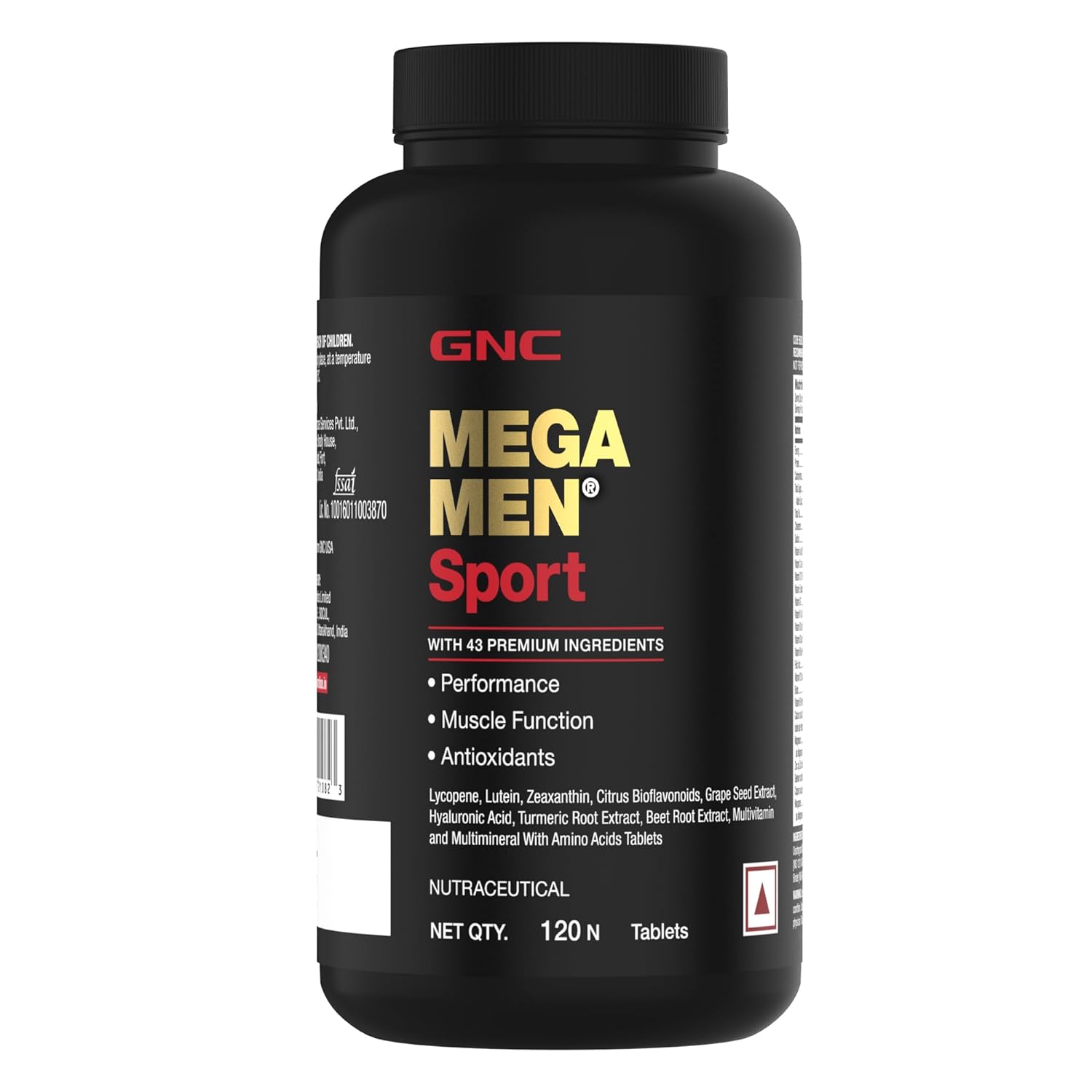 GNC Mega Men Sport Multivitamin for Men | 120 Tablets | 43 Premium Ingredients | Boosts Muscle Performance | Antioxidant Rich 