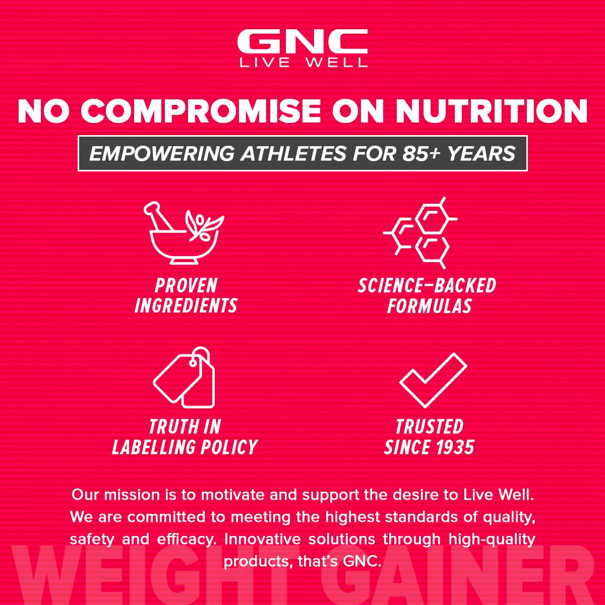 GNC Pro Performance Weight Gainer | 3 Kg | Healthy Body Gains | Reduces Muscle Breakdown | Increases Energy & Endurance | 73g Protein | 440g Carbs | 2200 Cal | Double Chocolate