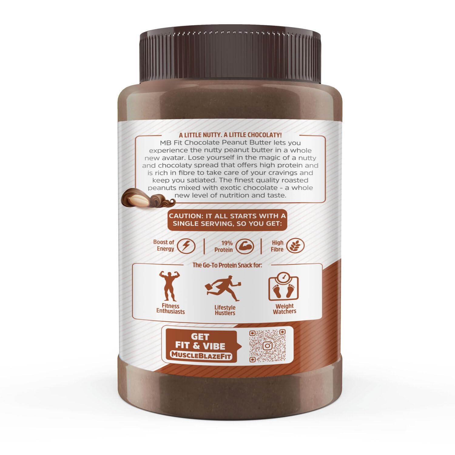  MuscleBlaze Chocolate Peanut Butter, Creamy, High Protein, No Trans Fat, Energy Booster, 1 kg