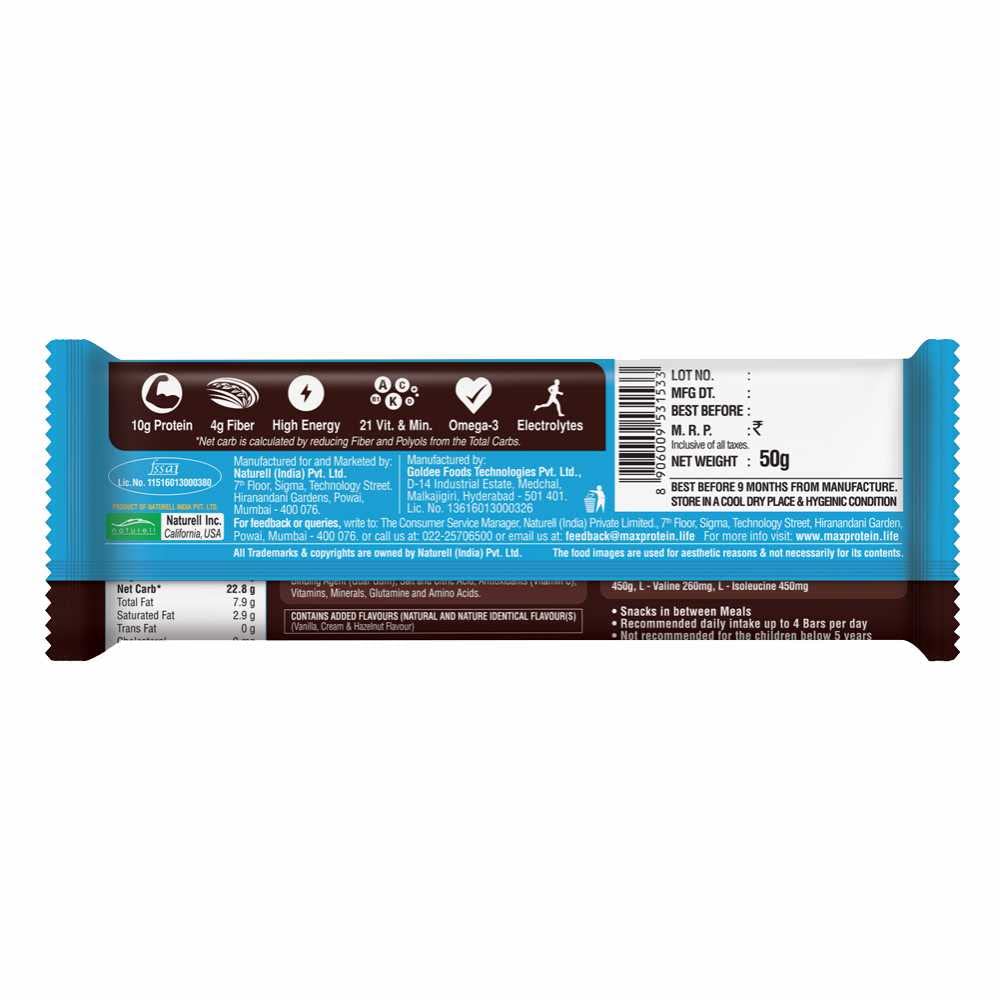 RiteBite Max Protein Daily Assorted 10g Protein Bars (Pack of 6)