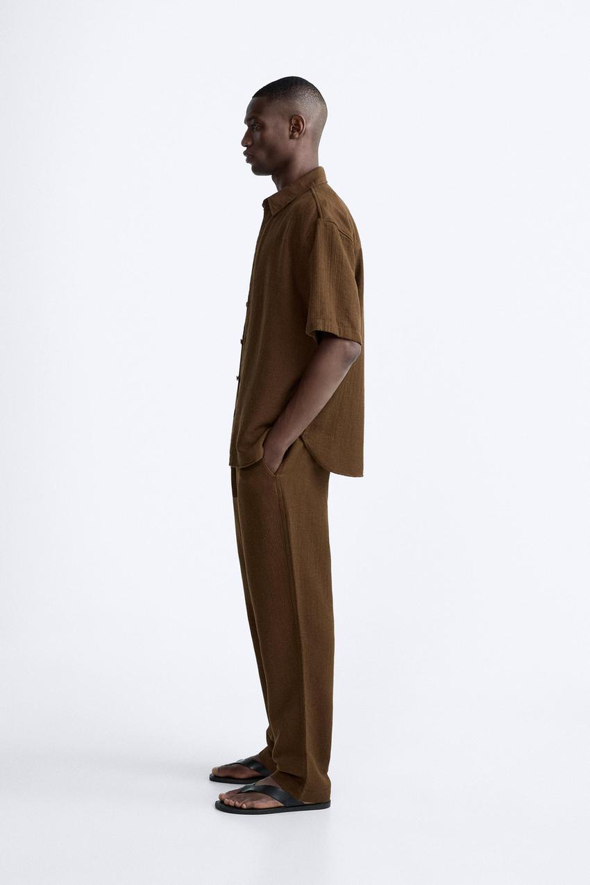 CREASED-EFFECT SHIRT