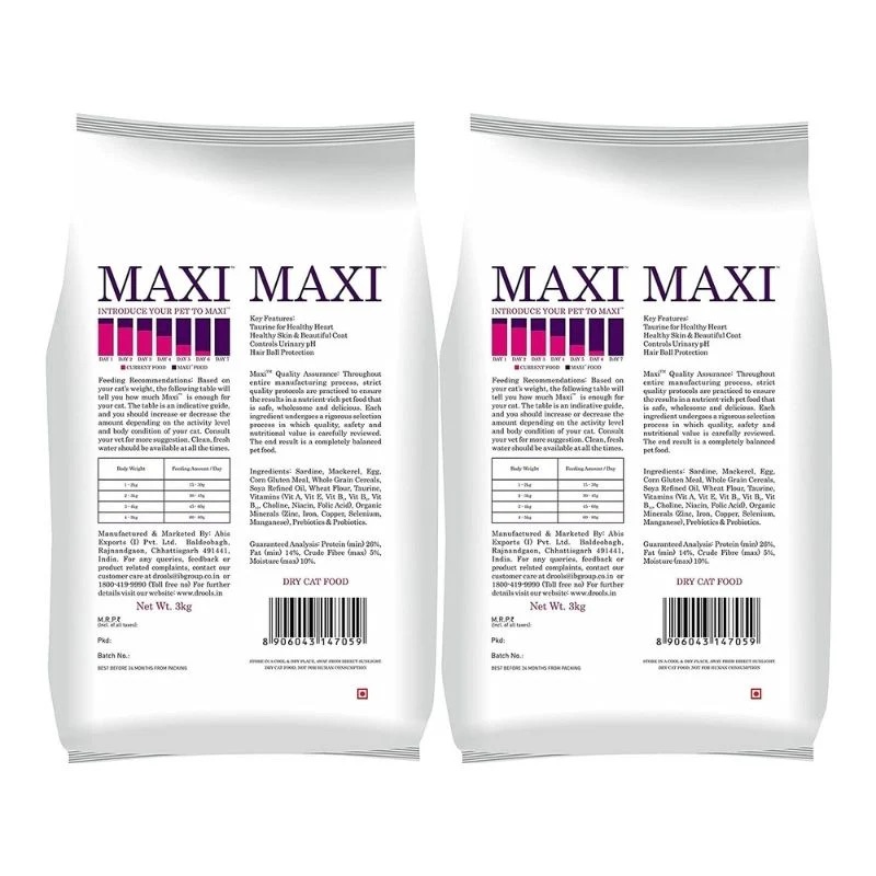 Maxi Dry Food for Persian Cats - Ocean Fish (Buy 1 Get 1 Free)