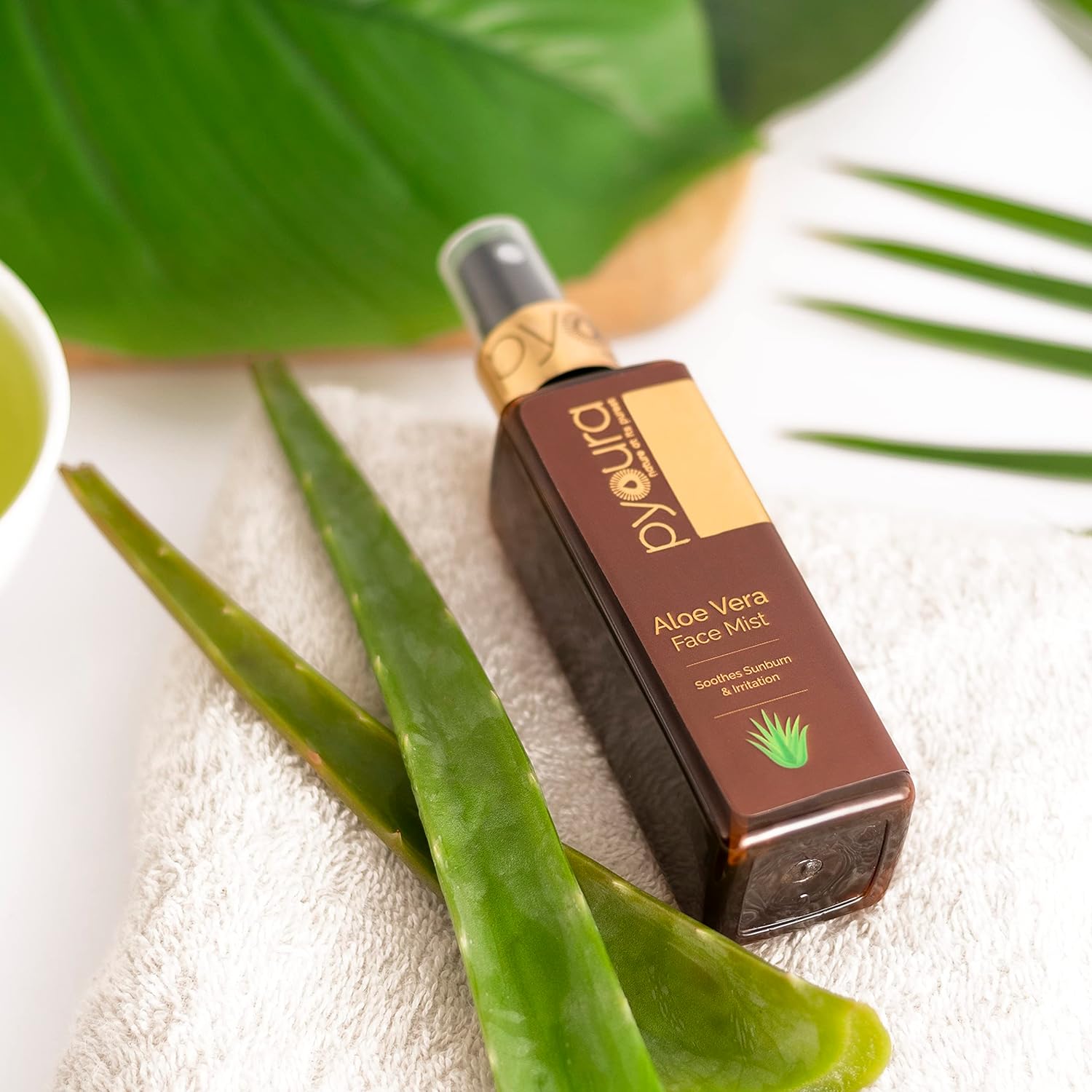 pyoura Aloe Vera Face Toner Mist| Soothes Sunburn and Irritation| Repairs and Refreshes Skin| Natural Face Toner| Alcohol Free| Hydrating Serum