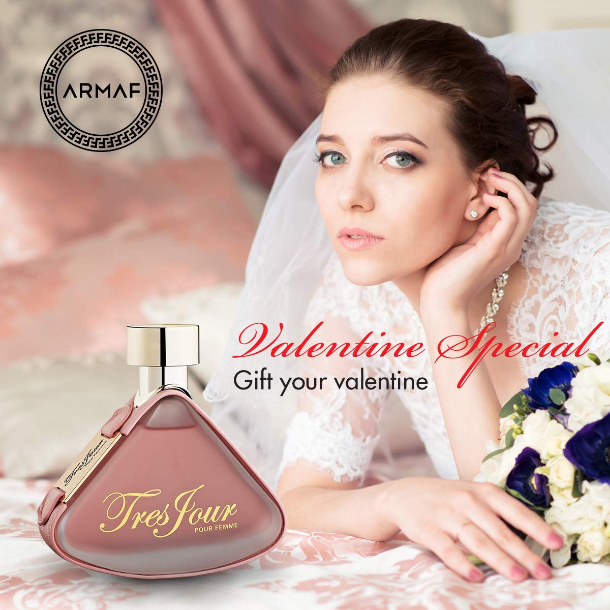 Armaf Tres Jour Pour Femme Eau De Parfum 100ml, Fragrance For Long Lasting Freshness, Everyday Use, Best For Gifting Purpose