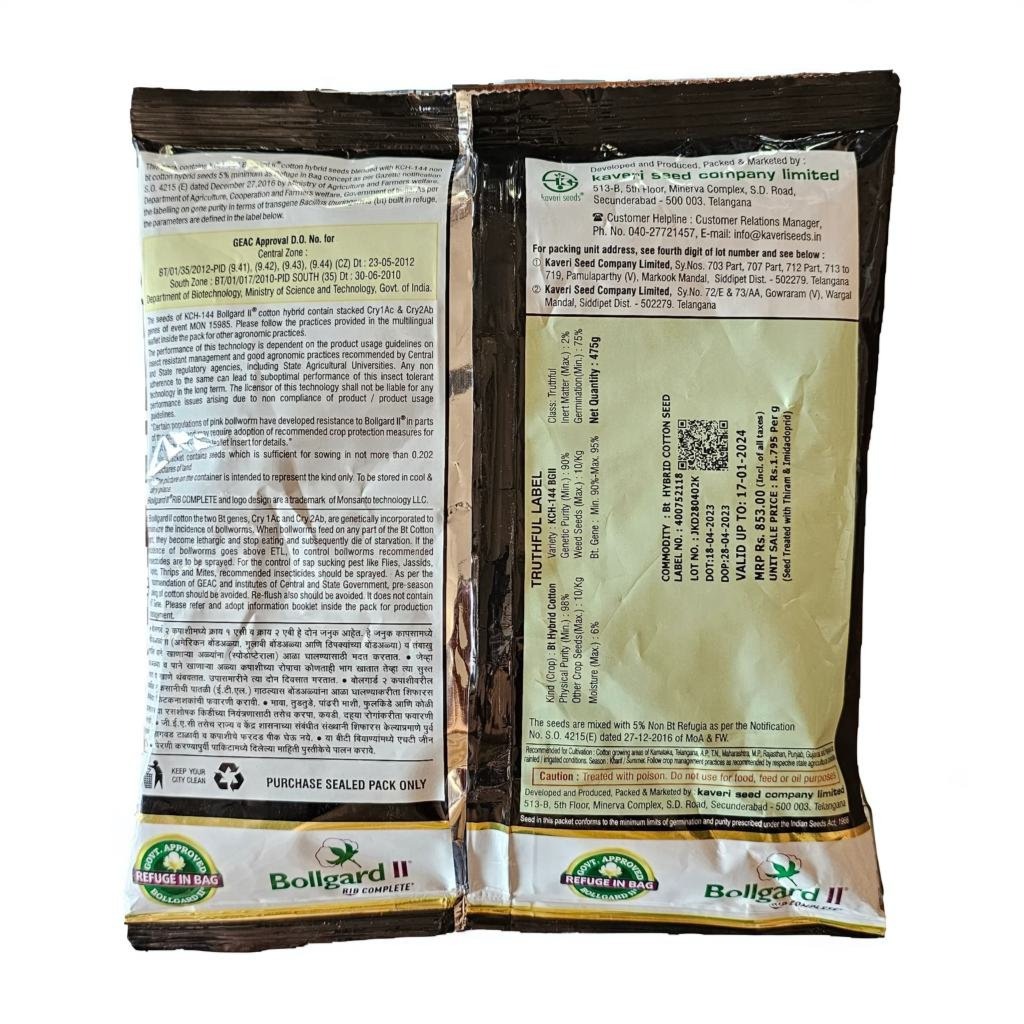 Kaveri seeds KCH-144 BG 2 (Cotton Seeds) Kaveri Kabaddi