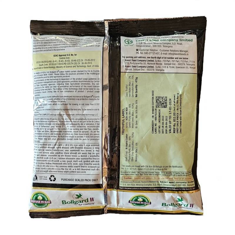 Kaveri seeds KCH-144 BG 2 (Cotton Seeds) Kaveri Kabaddi