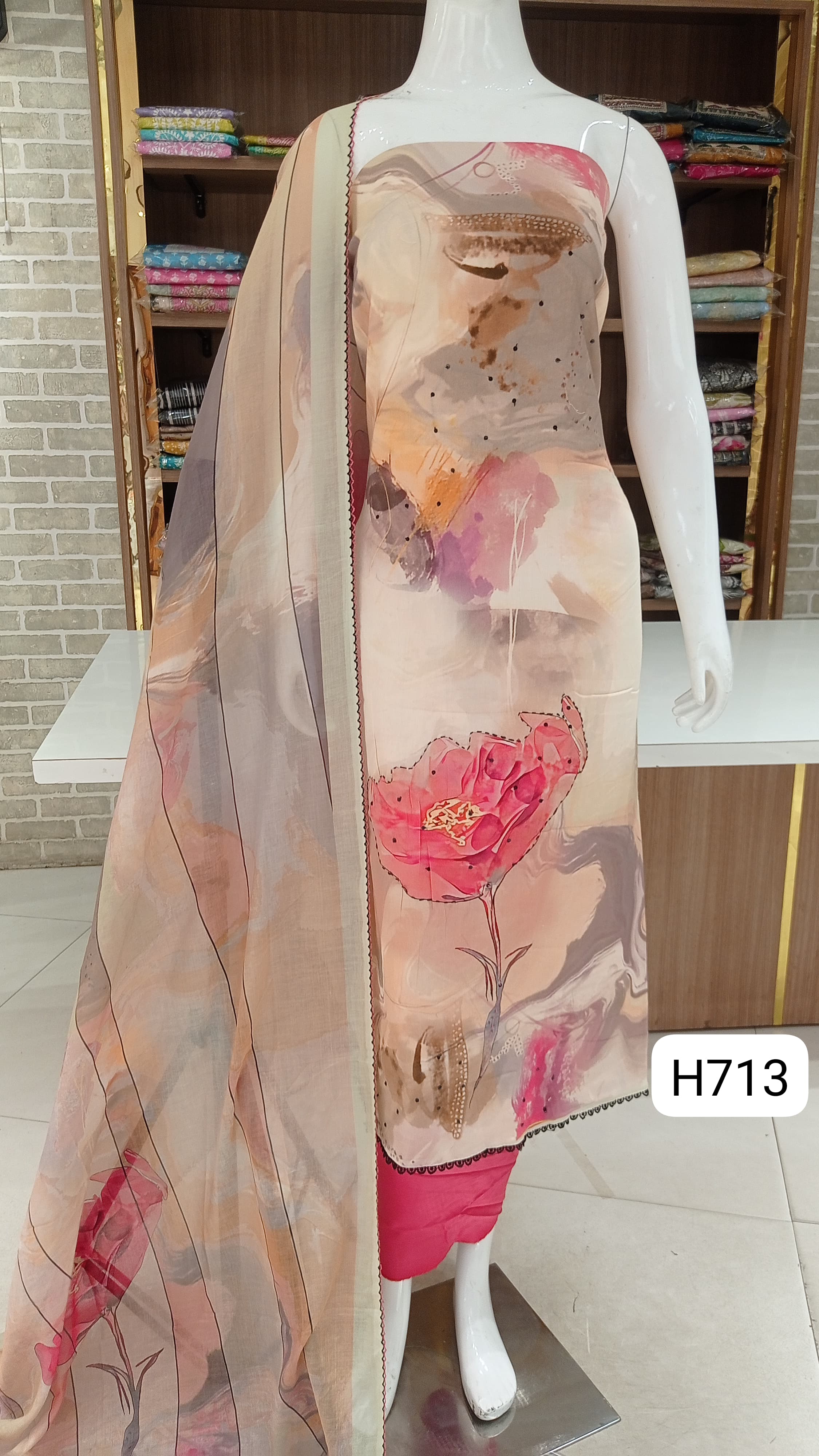 Imported  pure soft coton Beautiful  print 