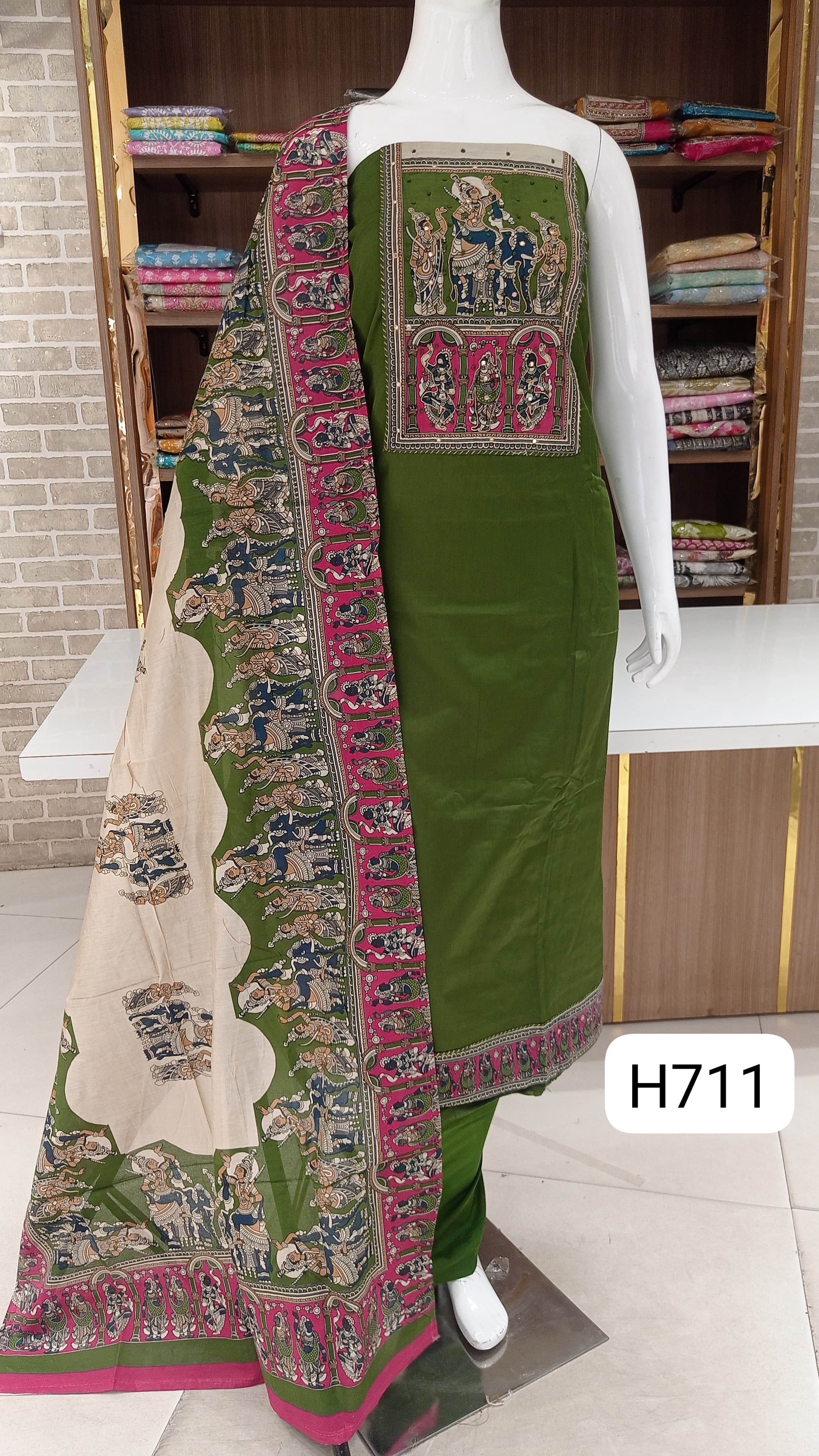 Imported  pure  soft coton beautiful neck work